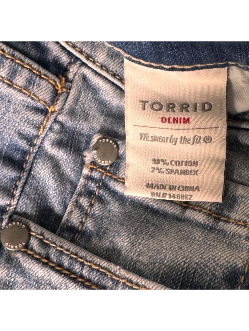 Torrid Womens Slim Boot Montecito Jeans Size 20 Medium Wash Denim Stretch Fit - Picture 4 of 15